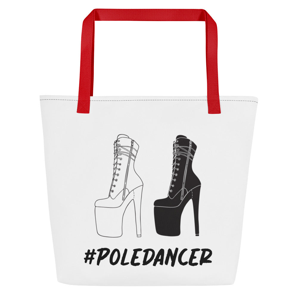 Pole Boots Large Tote Bag