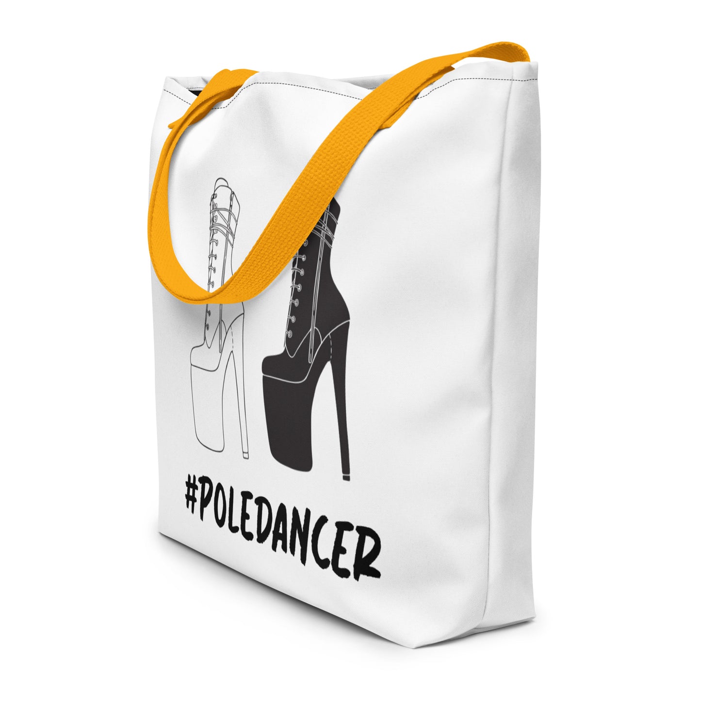 Pole Boots Large Tote Bag