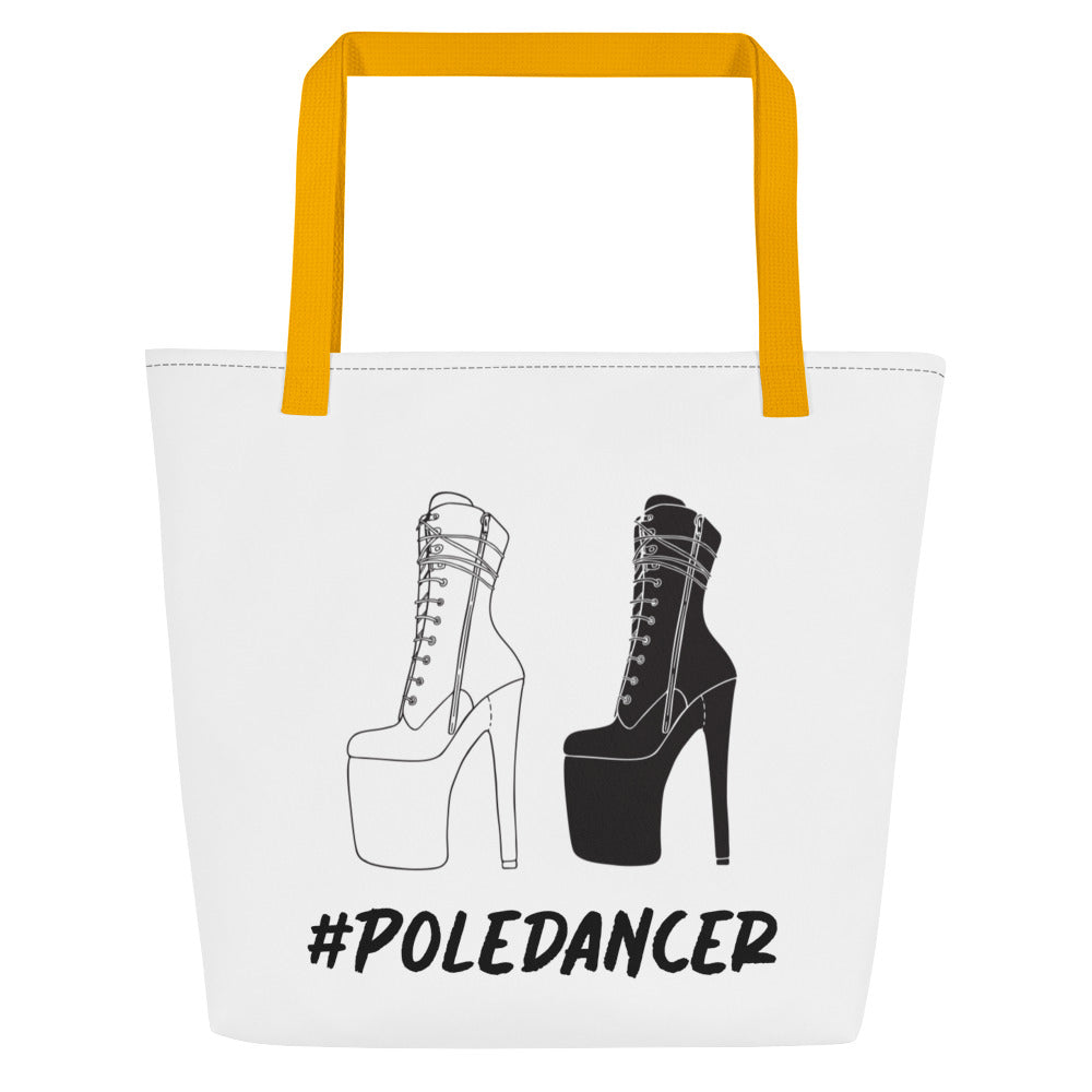 Pole Boots Large Tote Bag