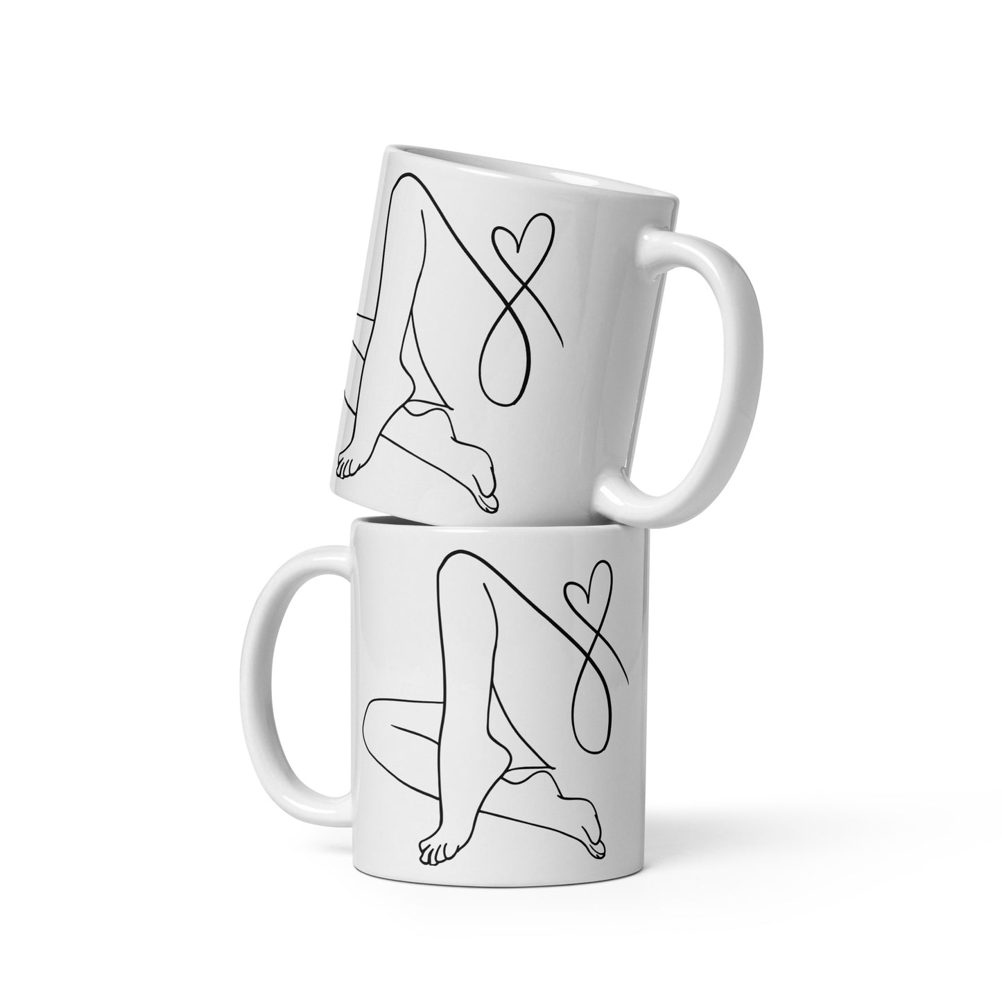 Foot Love White Glossy Mug