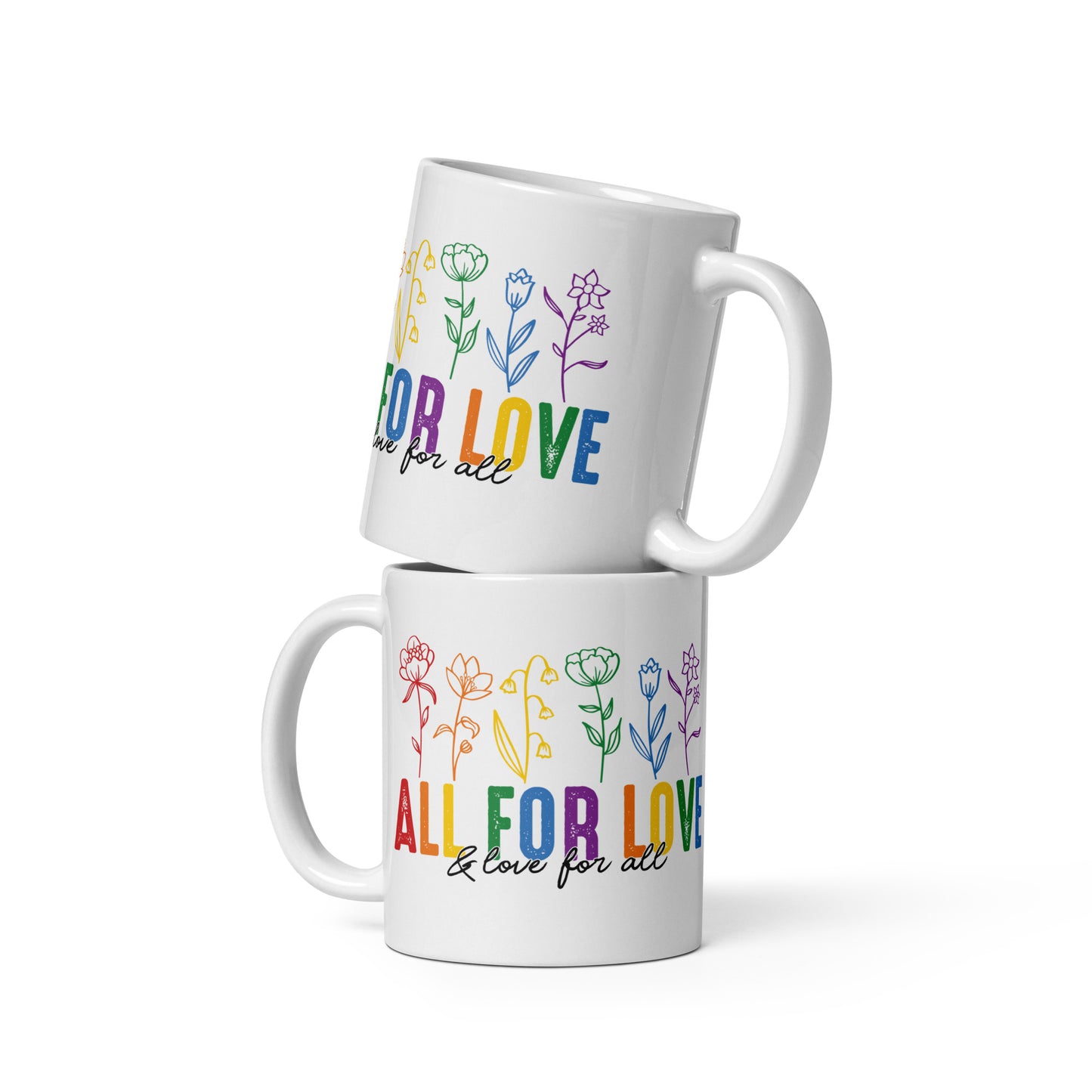 All For Love White Glossy Mug