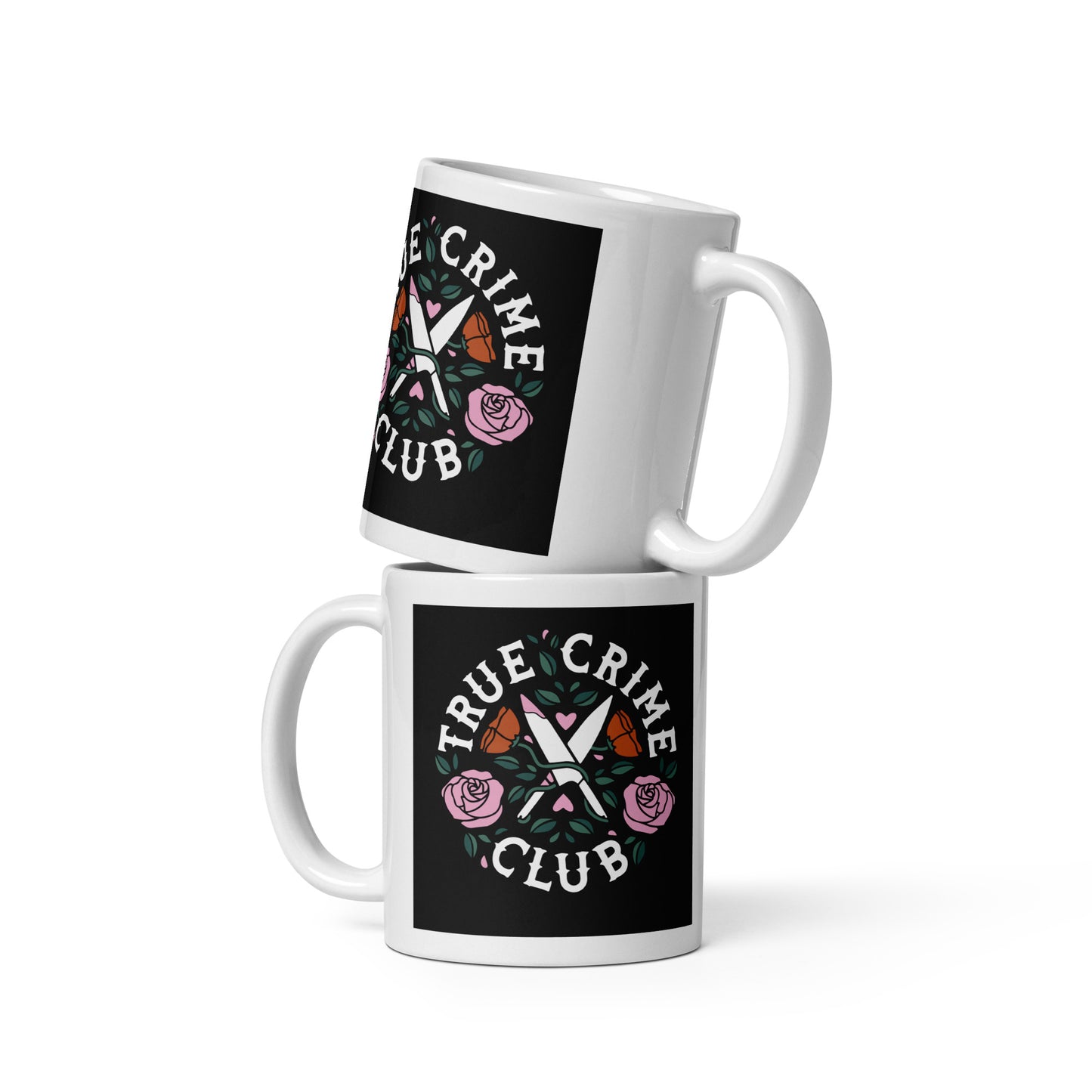 True Crime Club White Glossy Mug