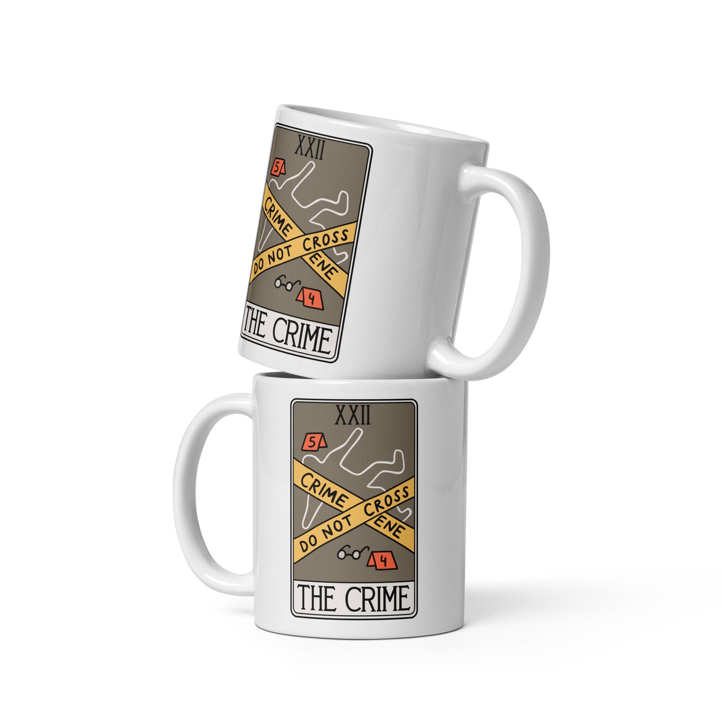 Crime Scene Whit Glossy Mug