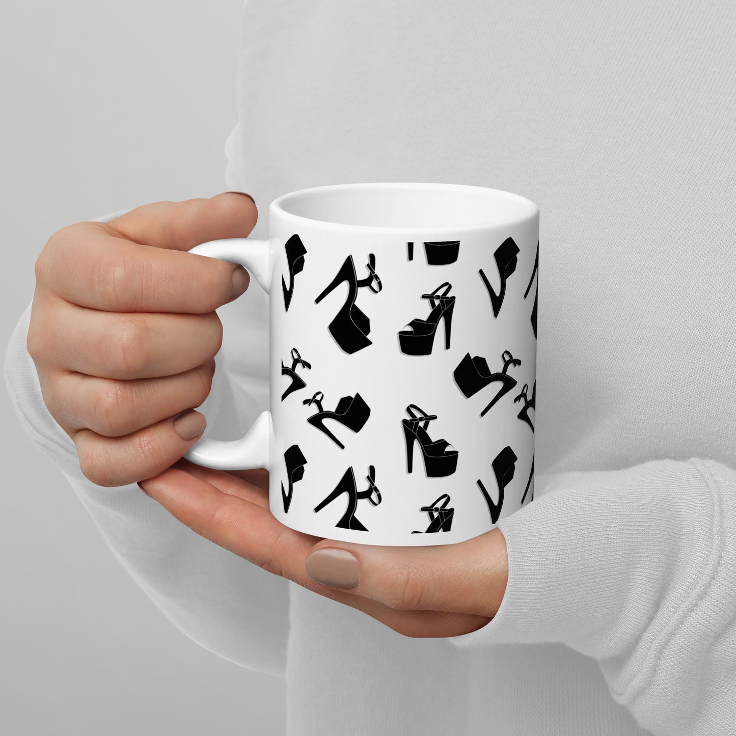 Heels White Glossy Mug