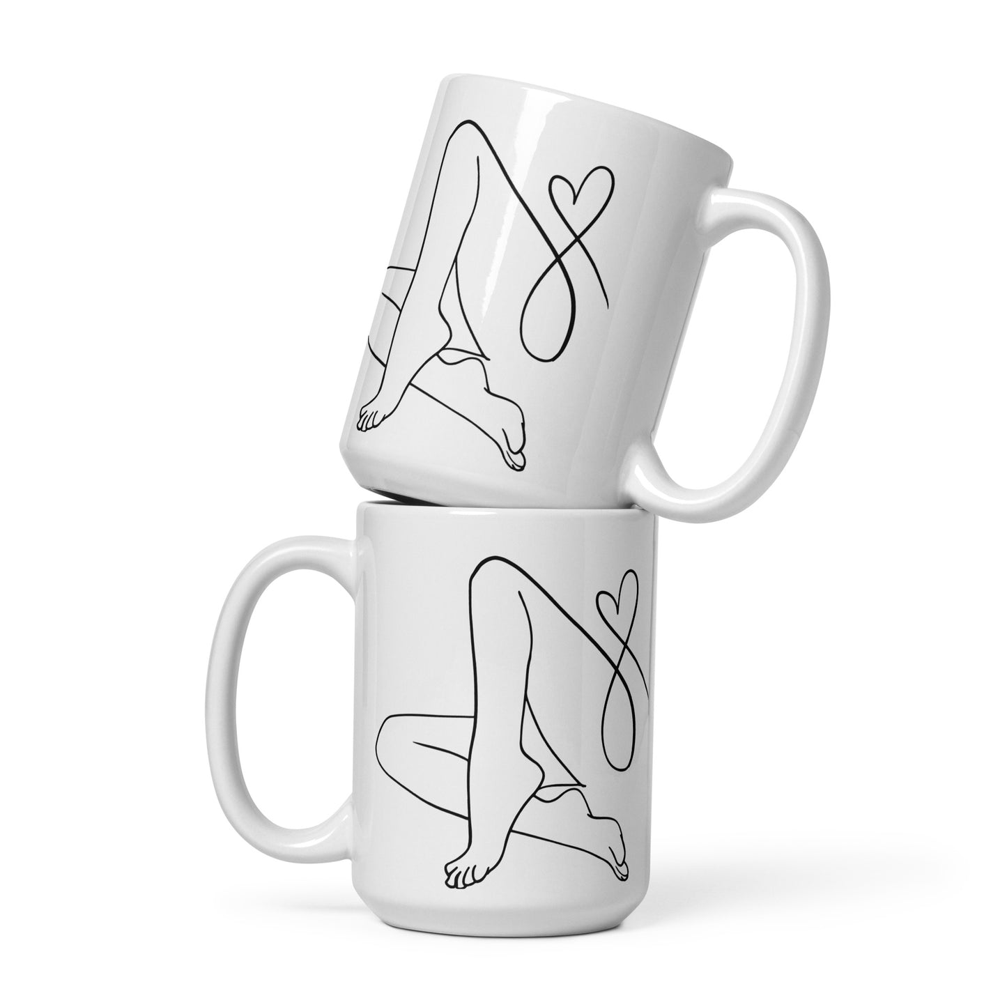 Foot Love White Glossy Mug