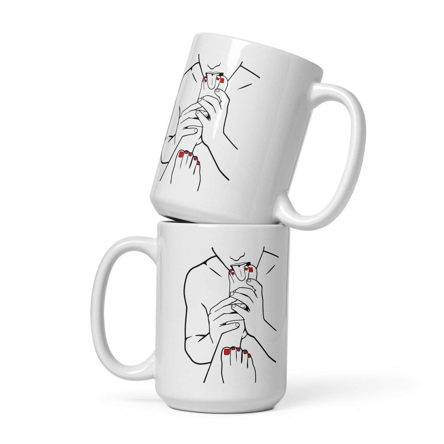 Sweet Feet White Glossy Mug