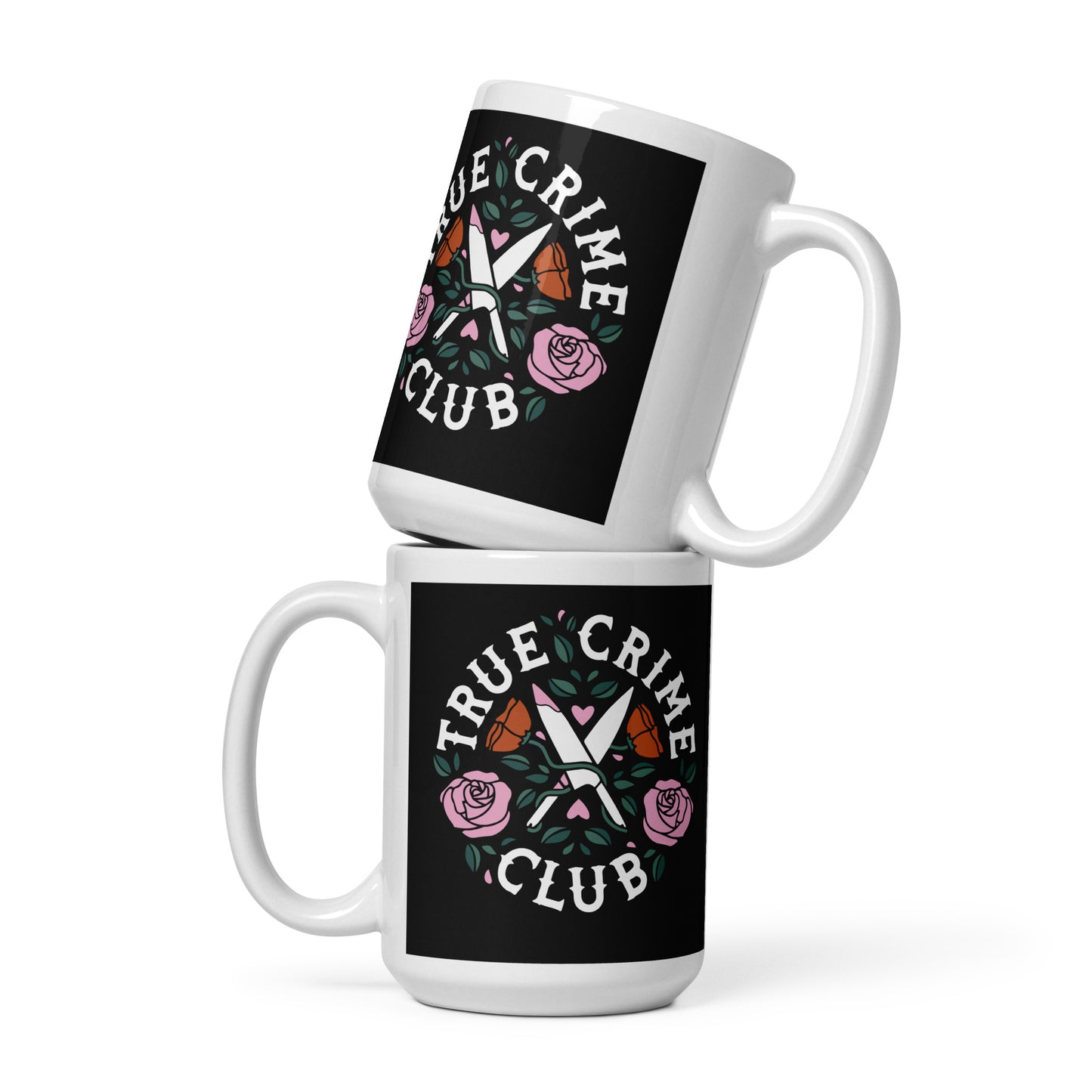 True Crime Club White Glossy Mug