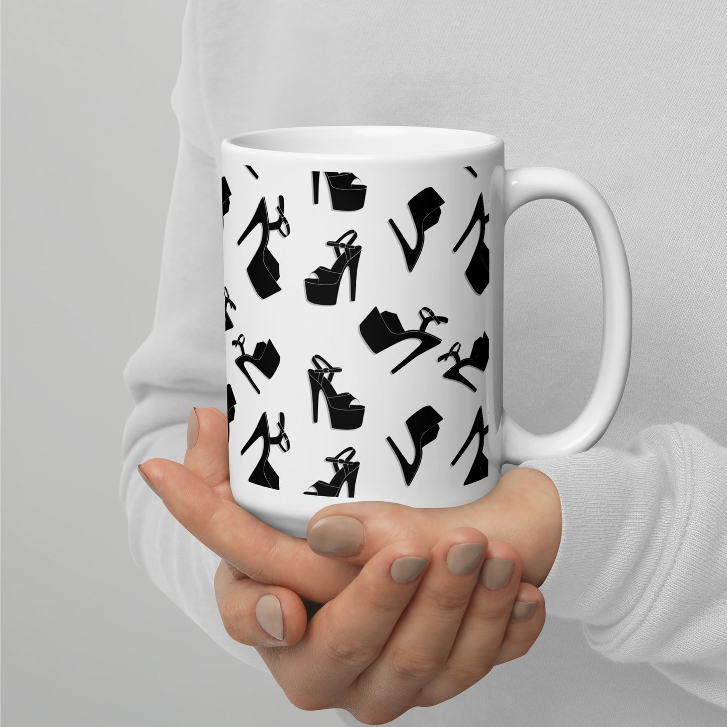 Heels White Glossy Mug