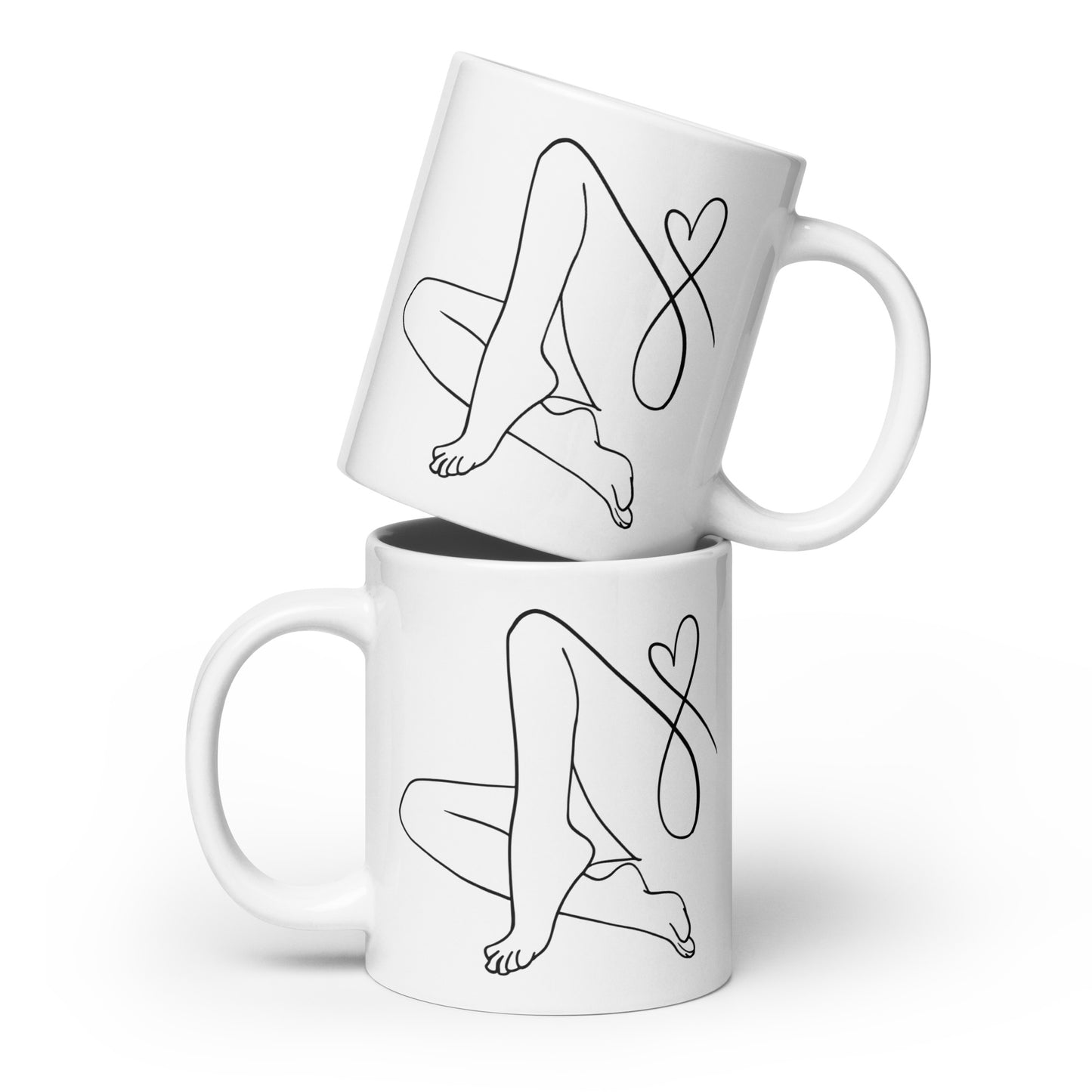 Foot Love White Glossy Mug