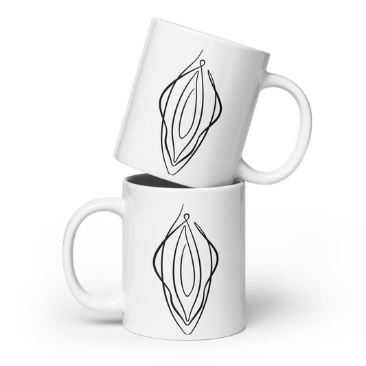 Vulva Love White Glossy Mug