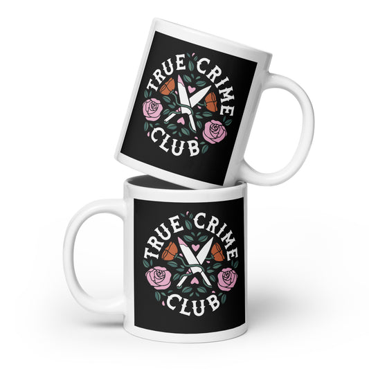 True Crime Club White Glossy Mug