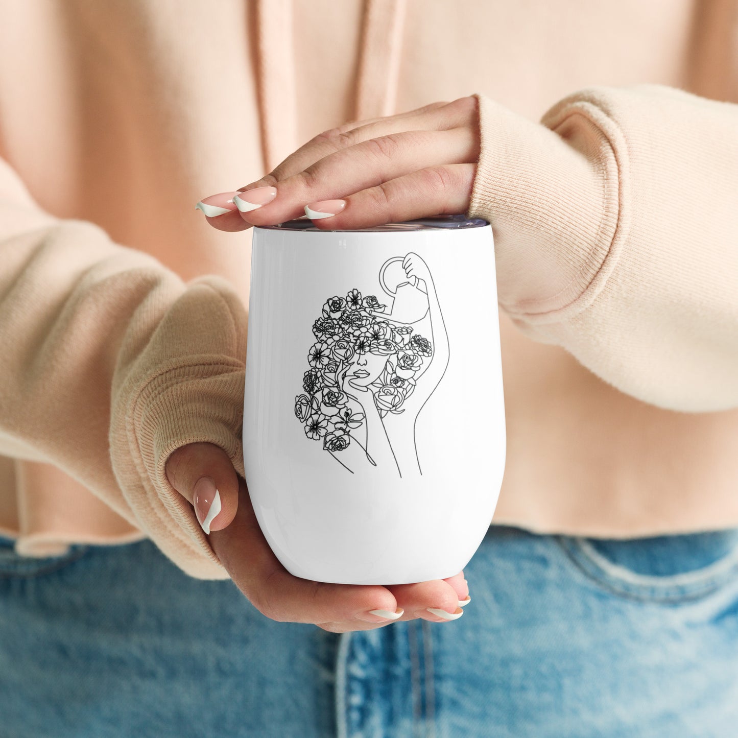 Cultivating Self-Love Wine Tumbler