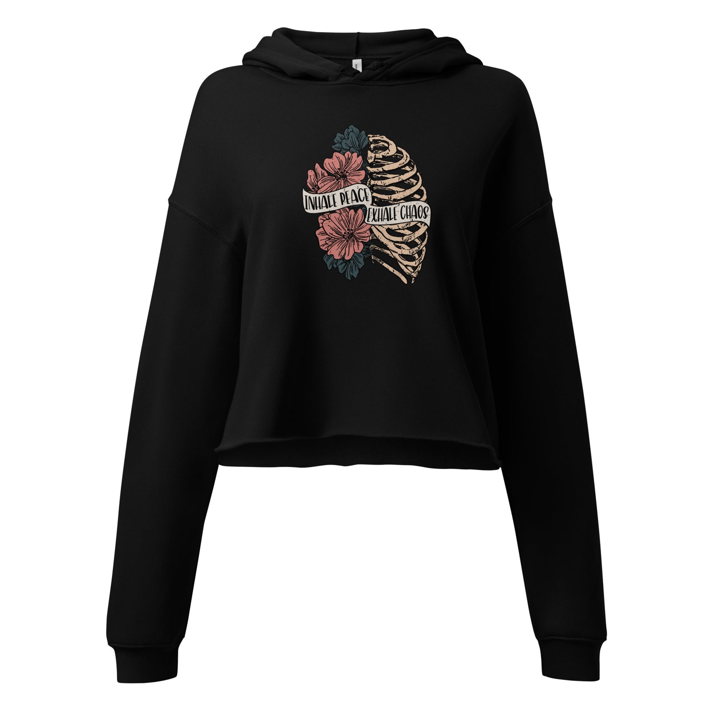 Inhale Exhale Crop Hoodie