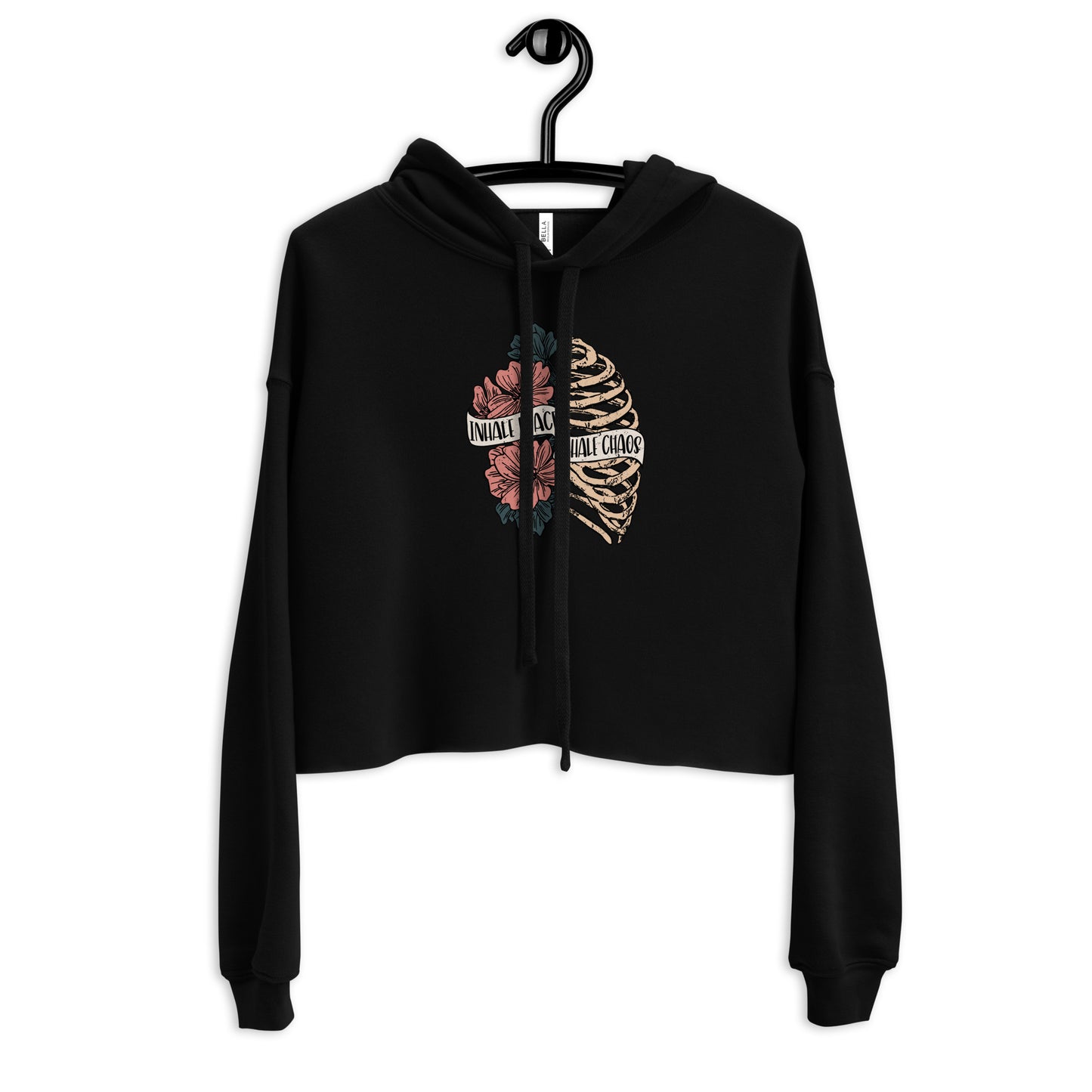 Inhale Exhale Crop Hoodie