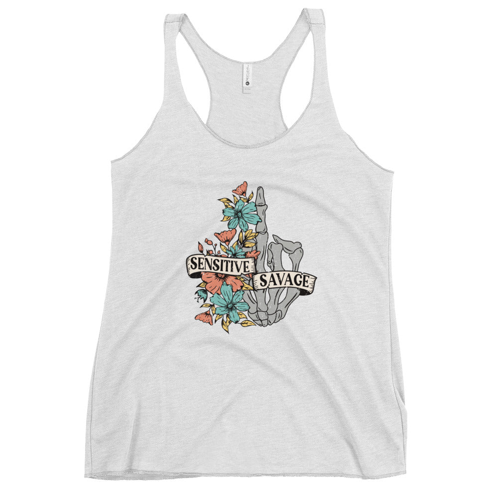 Sensitive Savage Women's Racerback Tank