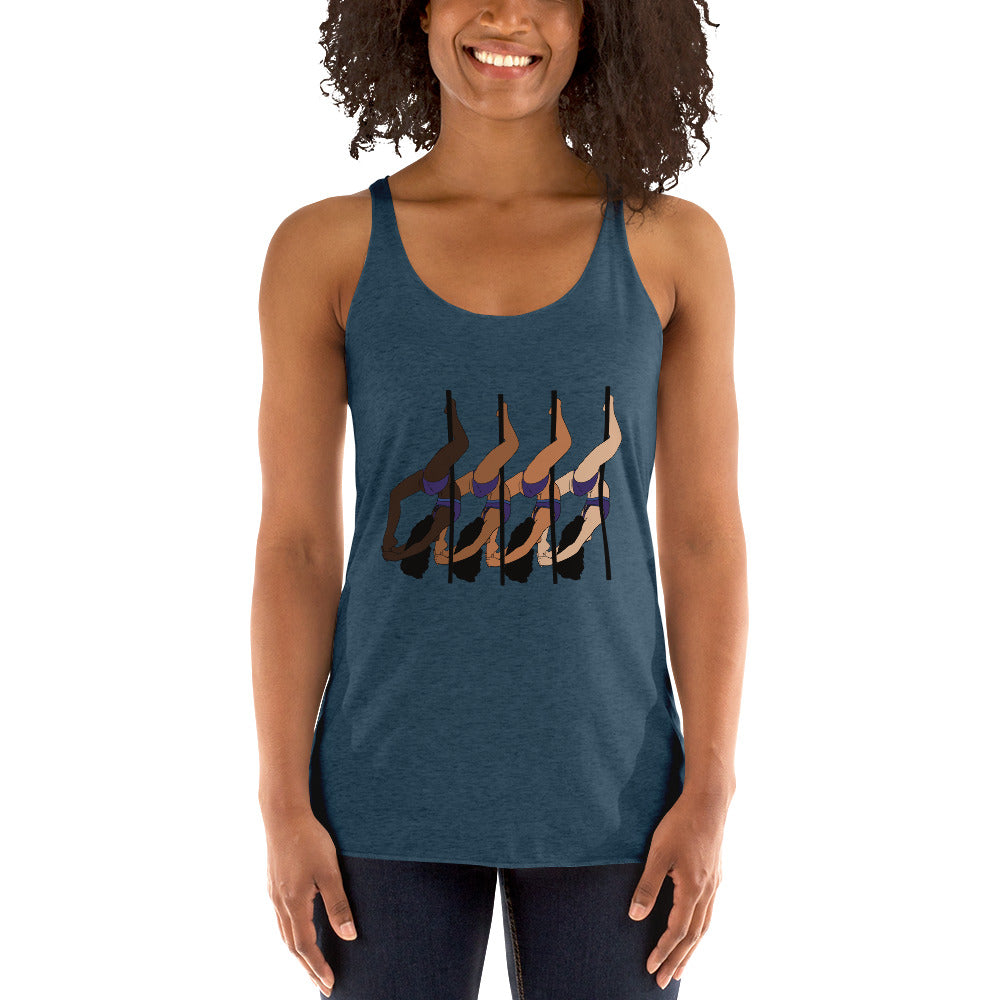 Pole Dance Leg Hang Racerback Tank