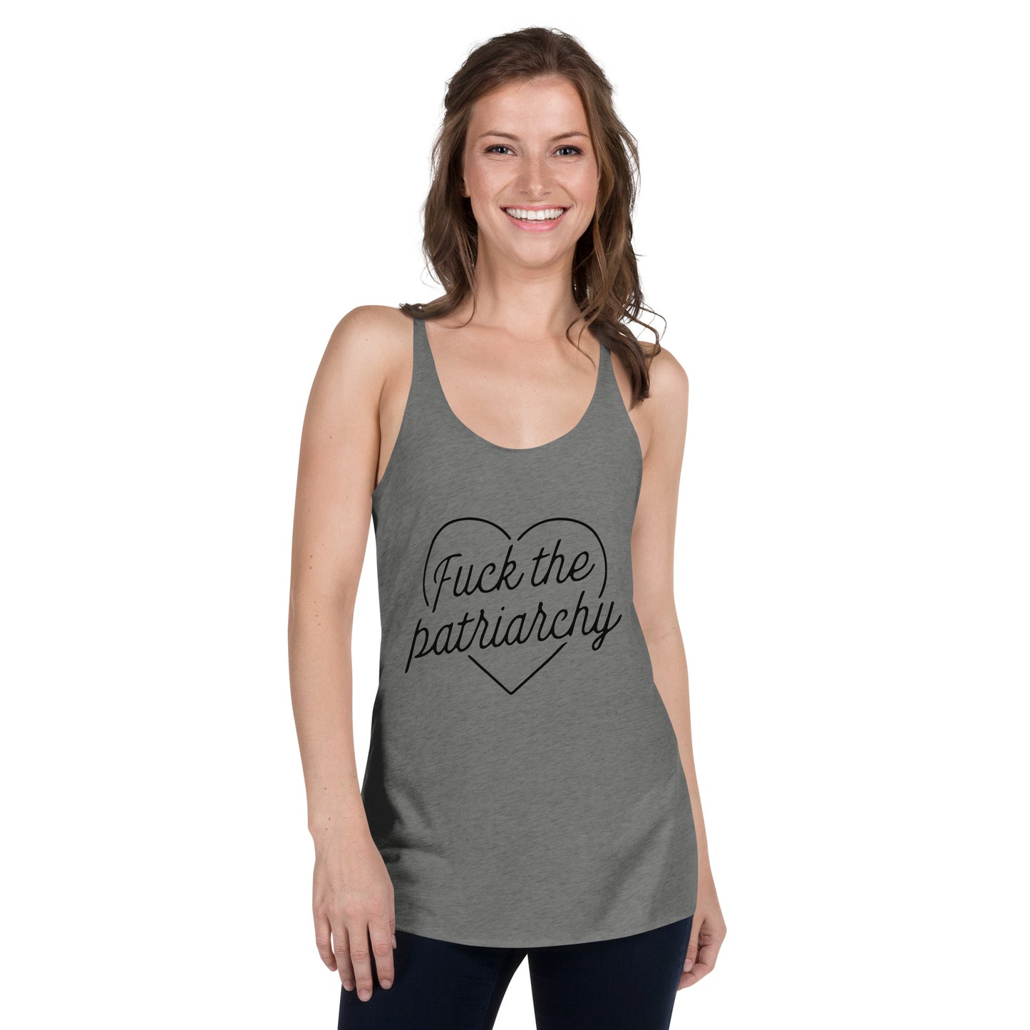 Fuck The Patriarchy Women's Racerback Tank