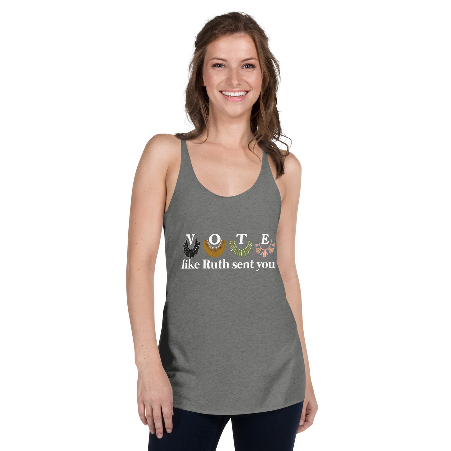 Vote Like Ruth Sent You Racerback Tank