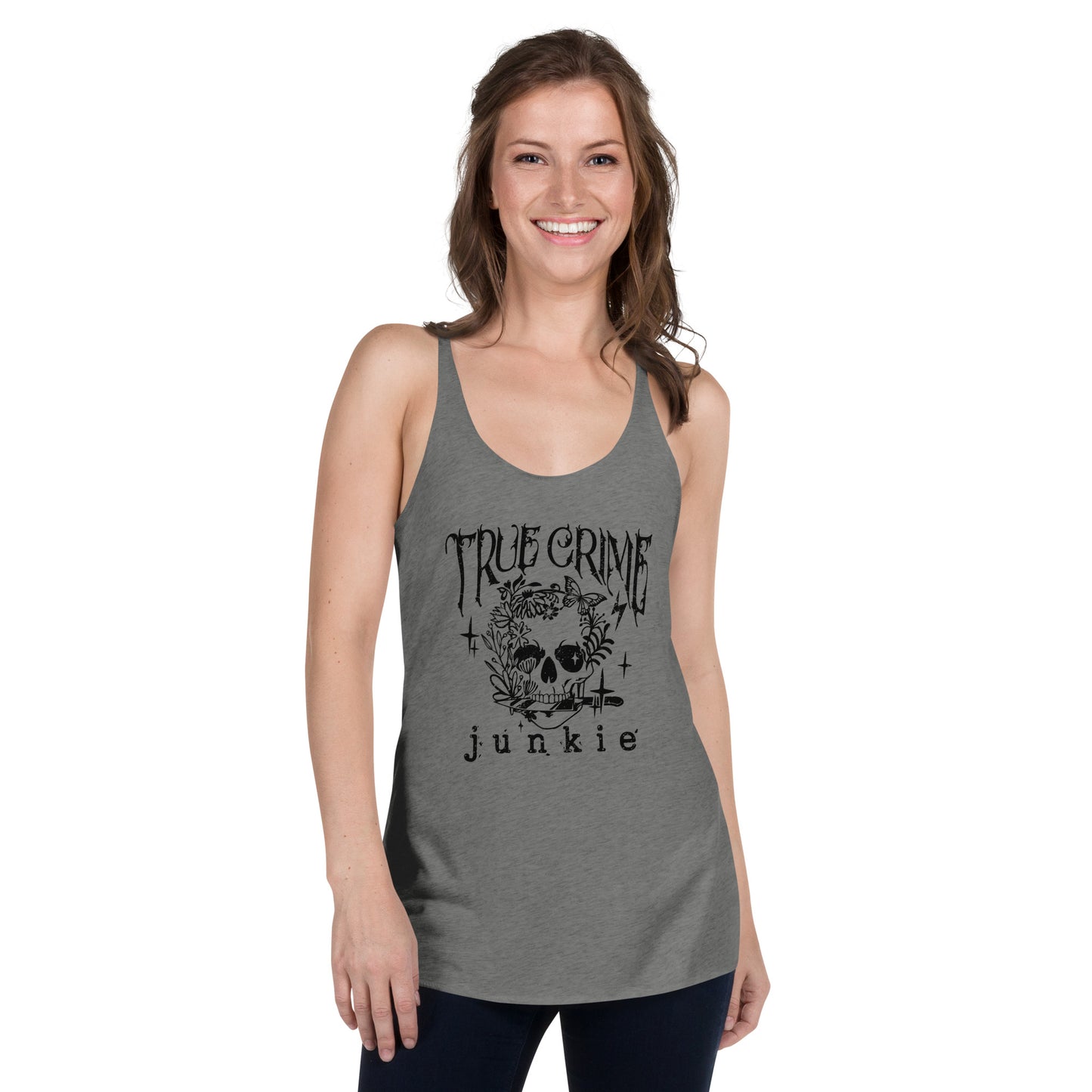 True Crime Junkie Racerback Tank