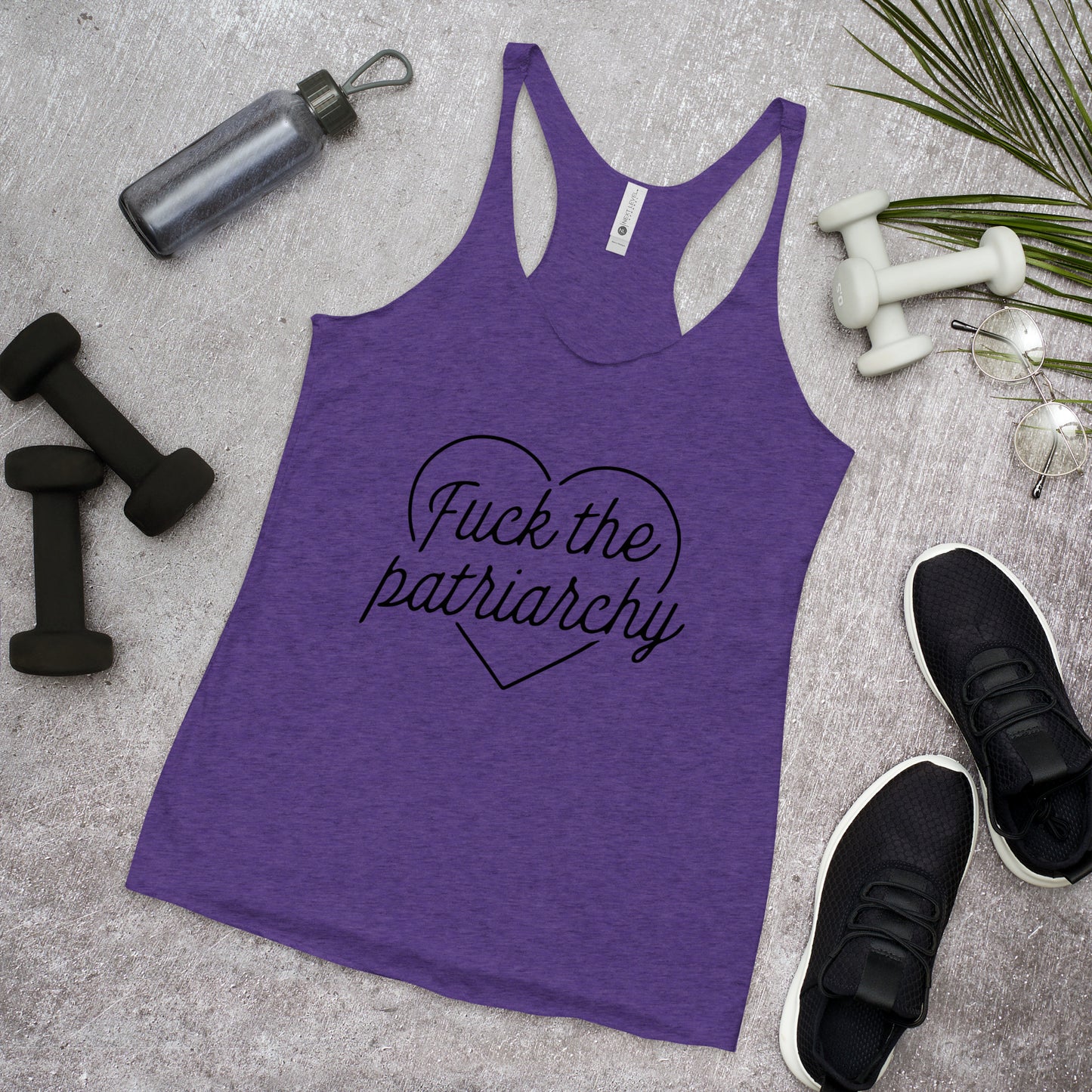 Fuck The Patriarchy Women's Racerback Tank