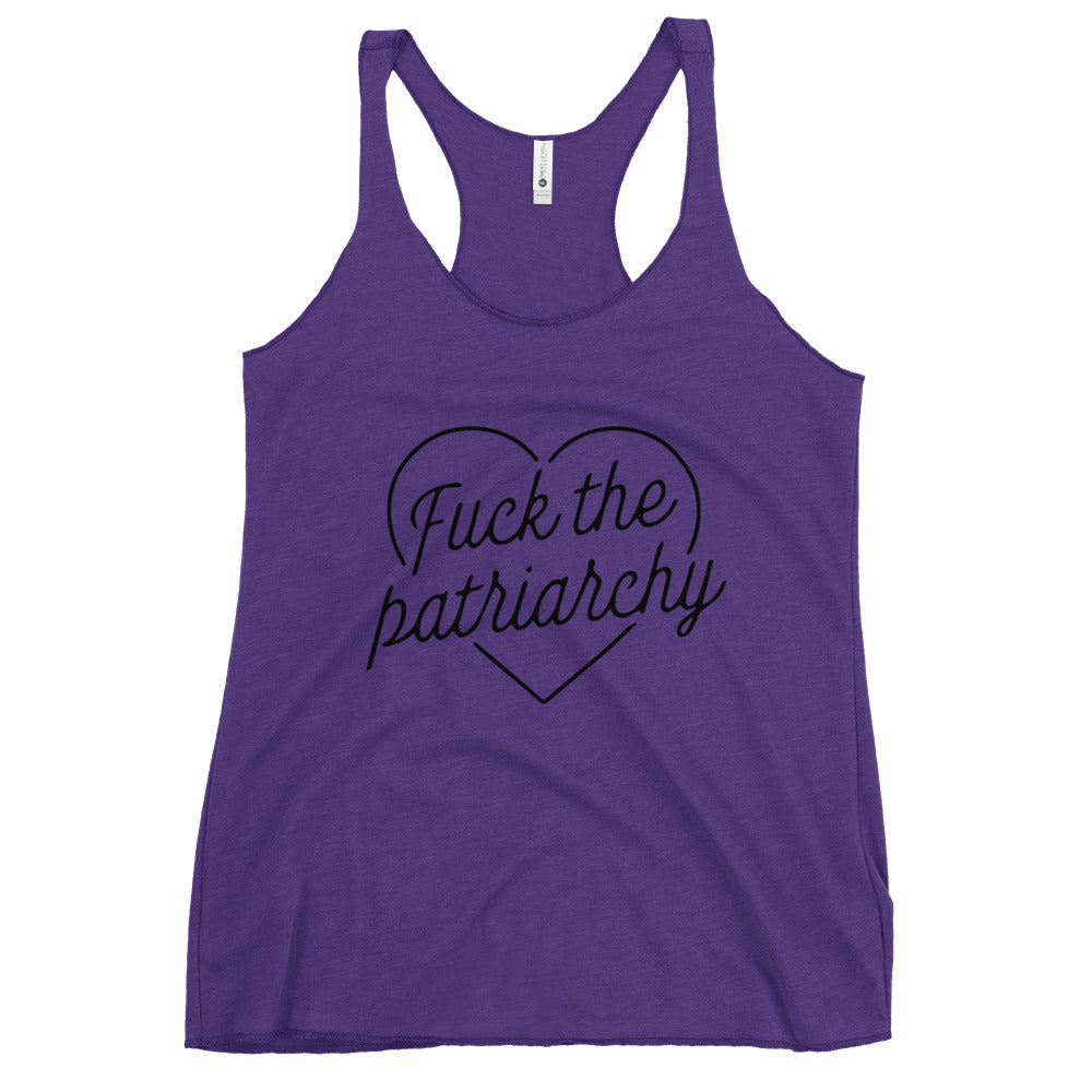 Fuck The Patriarchy Women's Racerback Tank