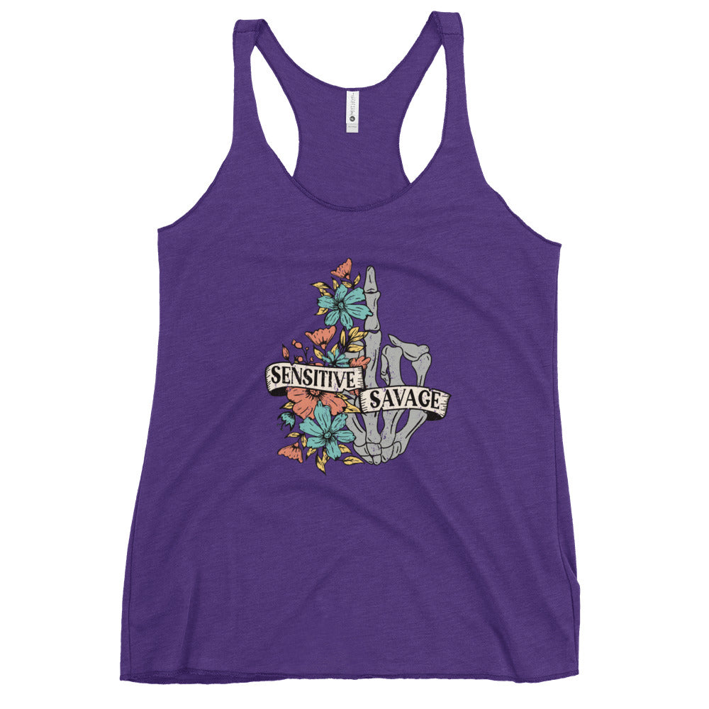 Sensitive Savage Women's Racerback Tank