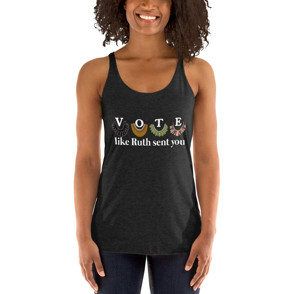 Vote Like Ruth Sent You Racerback Tank