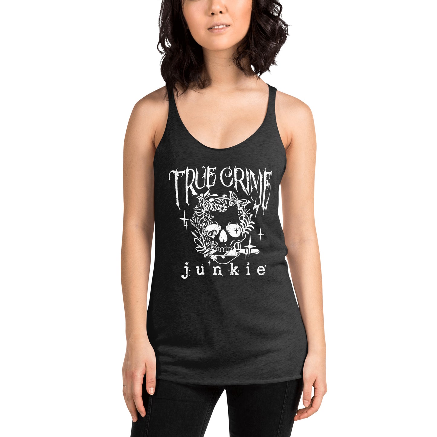 True Crime Junkie Racerback Tank