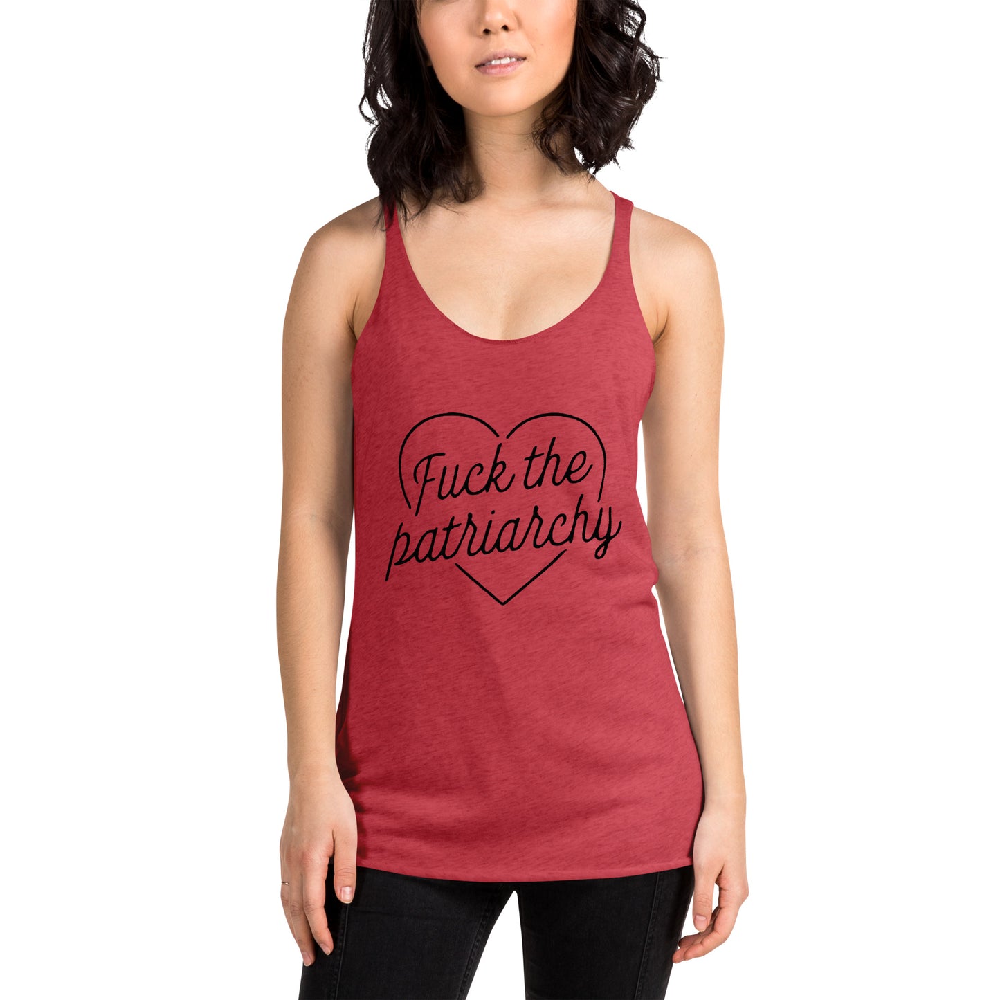 Fuck The Patriarchy Women's Racerback Tank