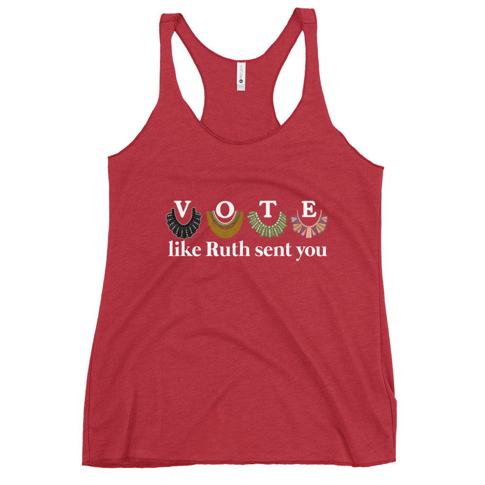 Vote Like Ruth Sent You Racerback Tank