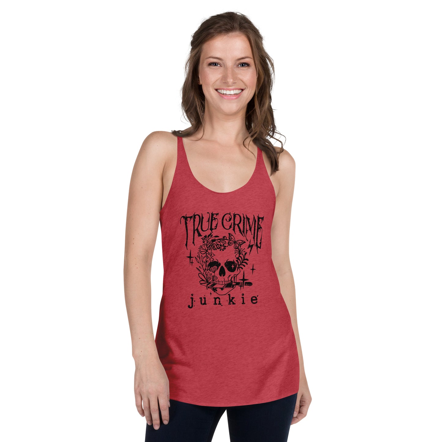 True Crime Junkie Racerback Tank