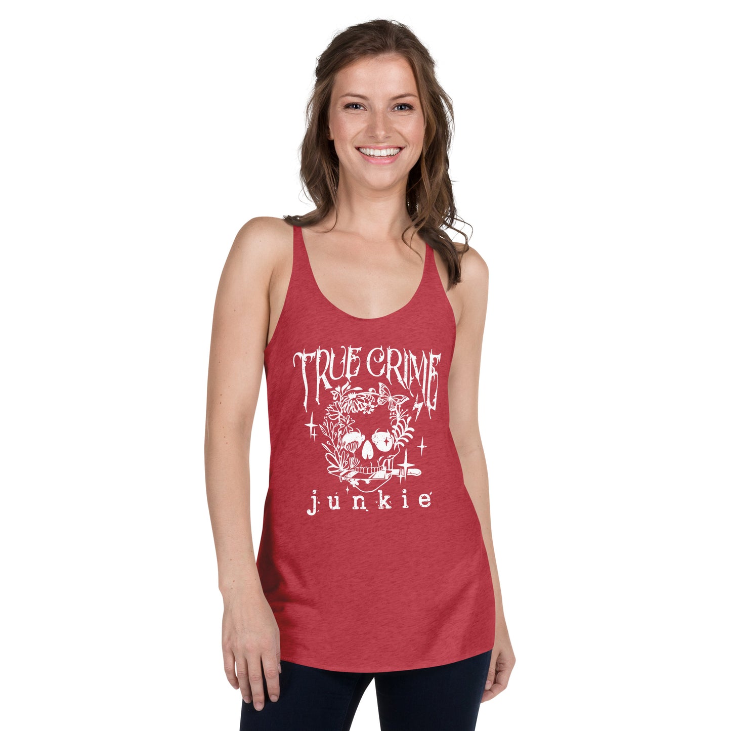 True Crime Junkie Racerback Tank