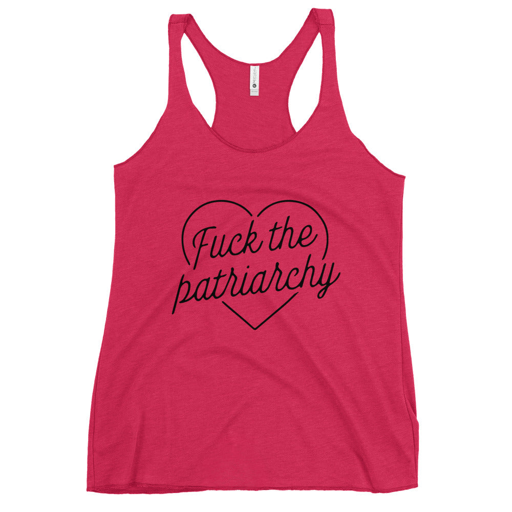 Fuck The Patriarchy Women's Racerback Tank